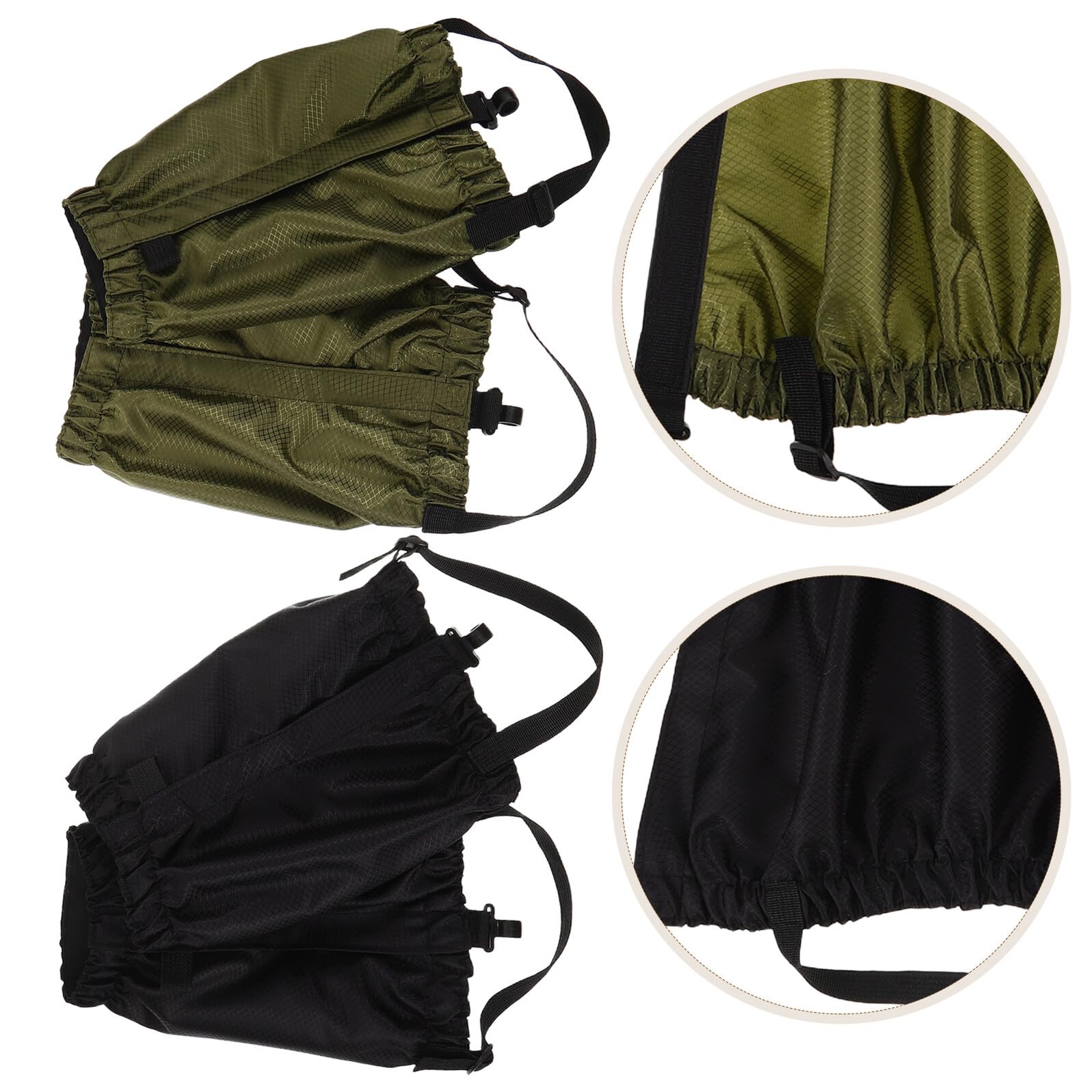 MAGICLULU 2 Paia Ghette da Trekking Impermeabili in Oxford Resistenti Neve e Fango Regolabili con Strap per Uomo e Donna Copertura Completa per Escursionismo Trail Running e Alpinismo