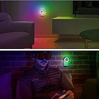 Vista 37 de Briignite Luz nocturna azul celeste, luces nocturnas enchufables a la pared, luz nocturna con sensores de luz, luz nocturna LED para habitación