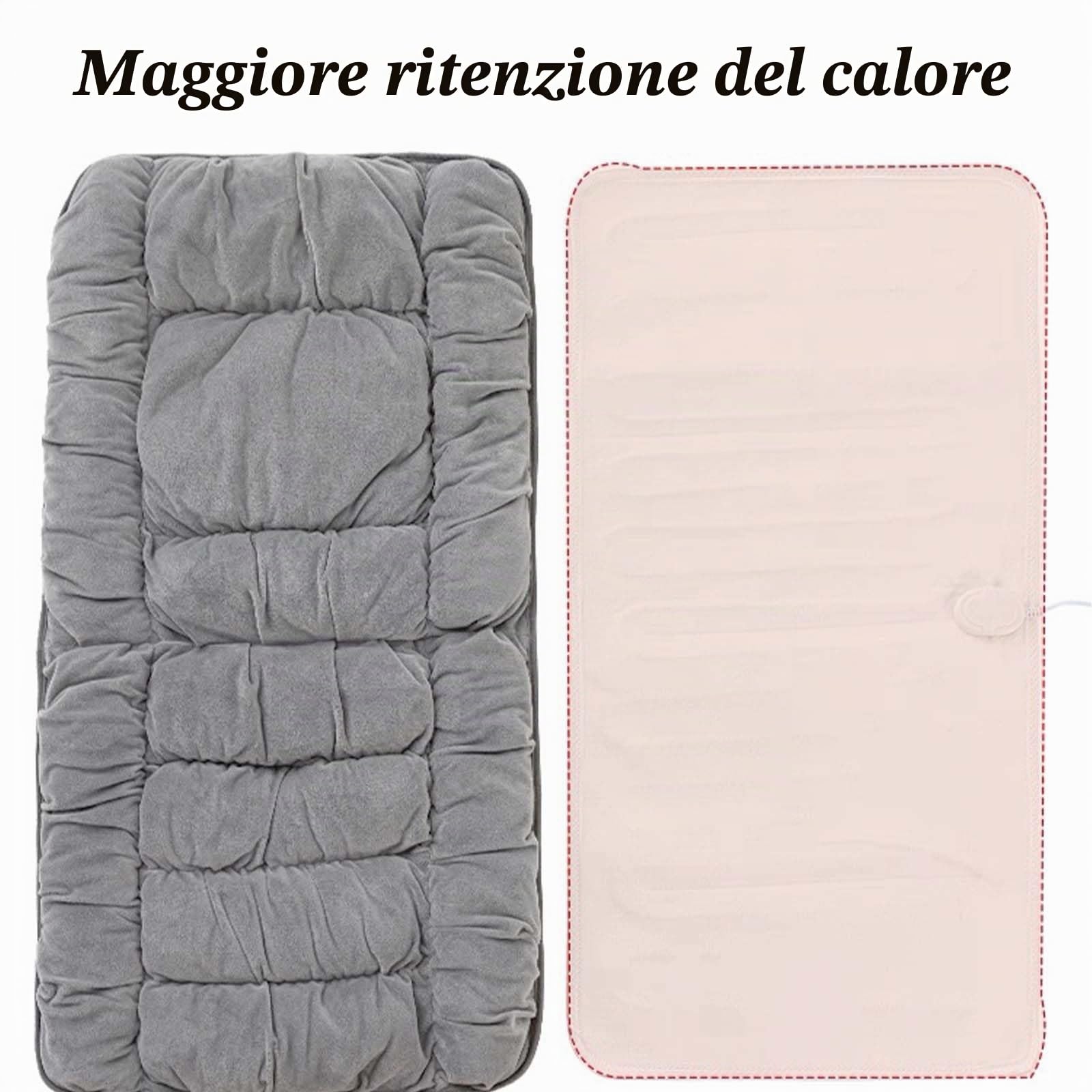 Cuscino Riscaldato Per Sedia Da Ufficio, Cuscino Del Sedile Riscaldato Con 9 Temperature Regolabili E 4 Tempi, Riscaldamento Del Sedile, Rimovibile E Lavabile(Gray)