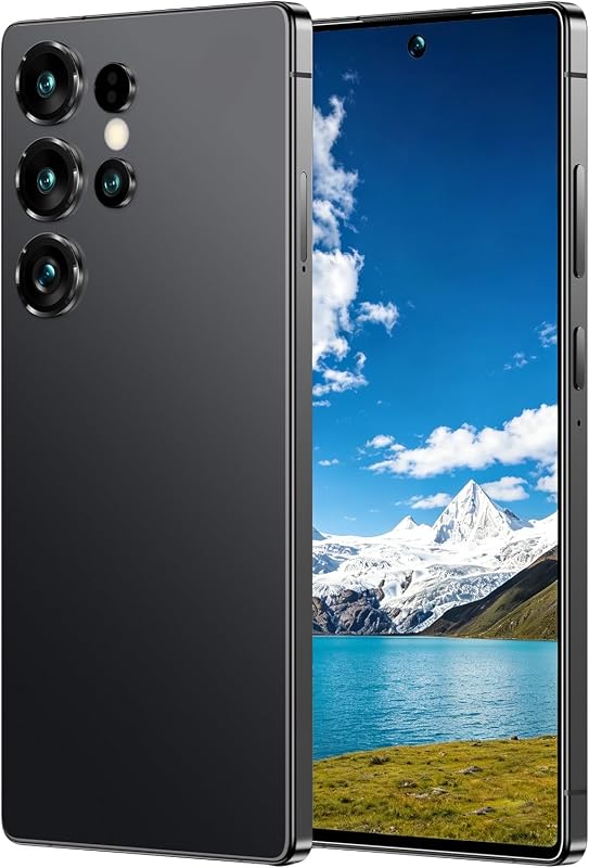Smartphone 4G Libre, Pantalla HD+ de 6.6", 4GB+32GB Ampliable a 256GB, Android 12.0, Cámara Trasera de 21MP, Batería de Larga Duración, Desbloqueo Facial, WiFi,GPS, Teléfono celular OTG 4G (Negro)
