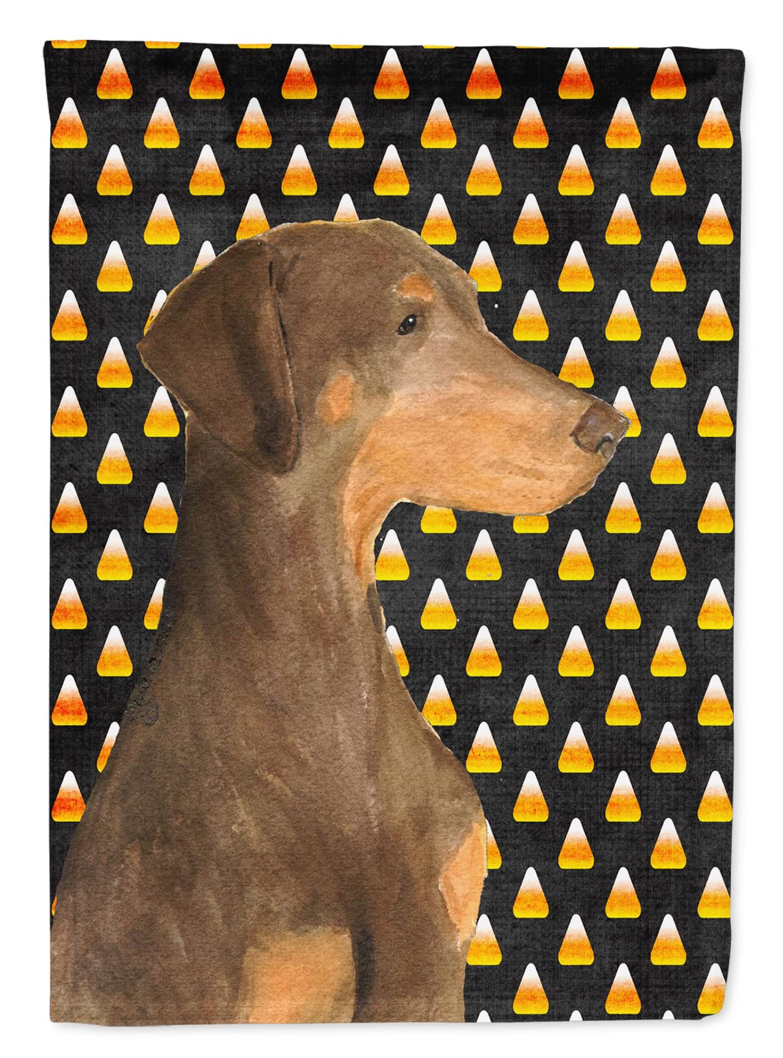 Drapeau Doberman Halloween en toile résistante Caroline's Treasures grand format multicolore
