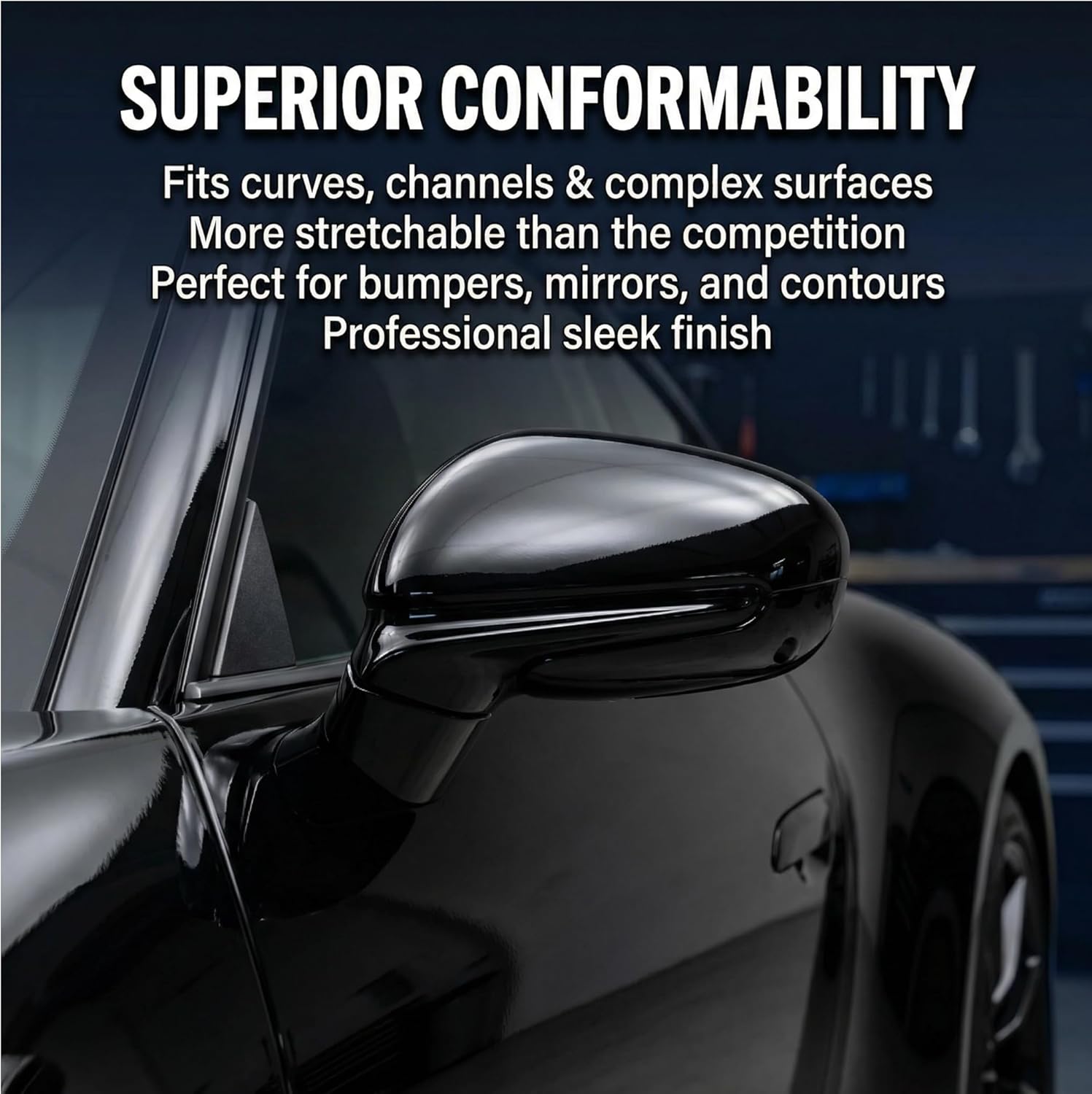 3M 2080 Series Gloss Black (G12) Vinyl Wrap Film - 5ft x 1ft - 5 sq ft - Dual Cast Bubble Free Air Release Technology - Professional Grade Automotive Vinyl
