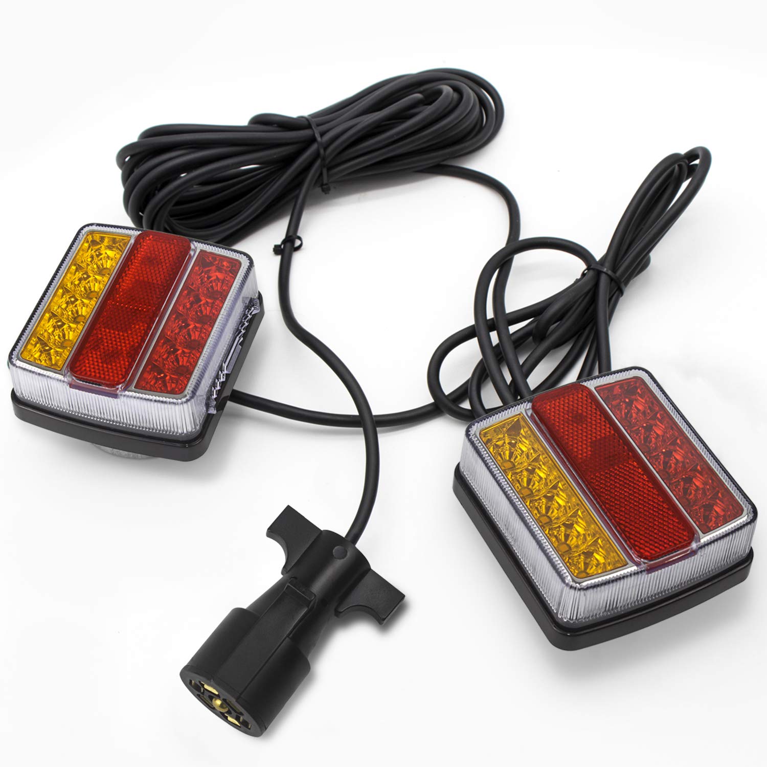 Linkitom LED Trailer Towing Light Kit, 24ft Cable with 7 pin