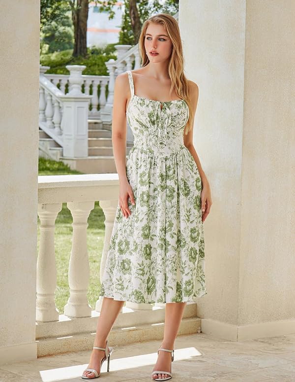 Scarlet Darkness Women's Floral Corset Dress with Pockets for Summer Spring by Scarlet Darkness - Used condition - Image 4