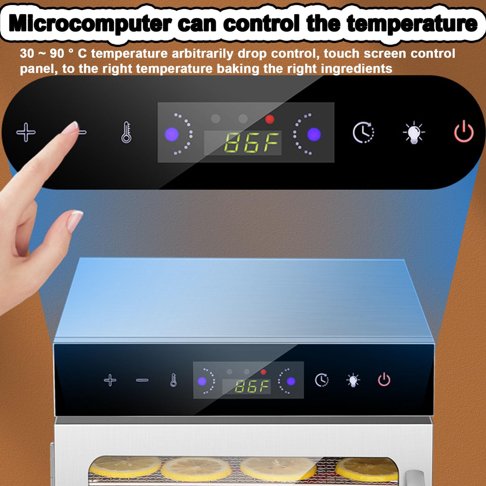 Essiccatori per alimenti Macchina per essiccazione a congelamento per carne secca, essiccatore elettrico per frutta da banco, essiccatore per erbe aromatiche, essiccatore in acciaio,12Layer
