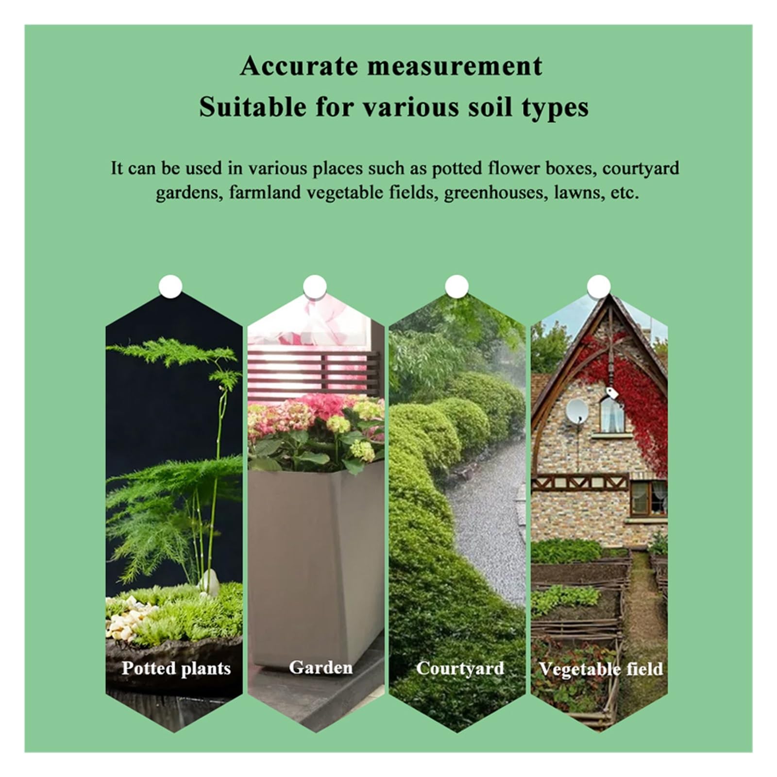 Plantation for détecteur d'humidité température Sol Jardin testeur mètre étanche sans Fil Intelligent humidité PréCis Et Fiable(Gateway)