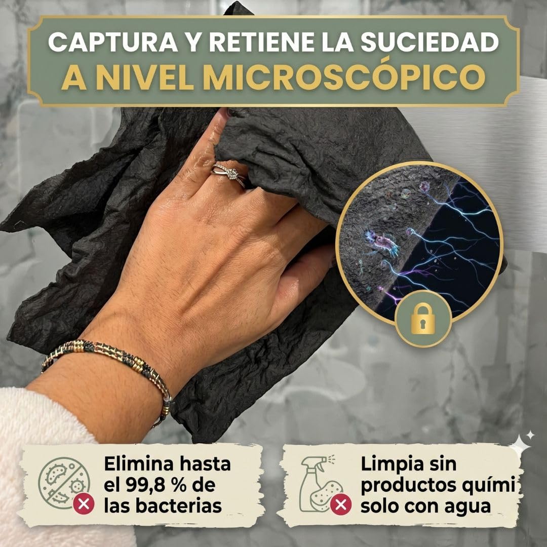 Antonio herato paño mágico microfibra 30x40cm 10 unidades bayetas reutilizables ultra absorbentes sin pelusas