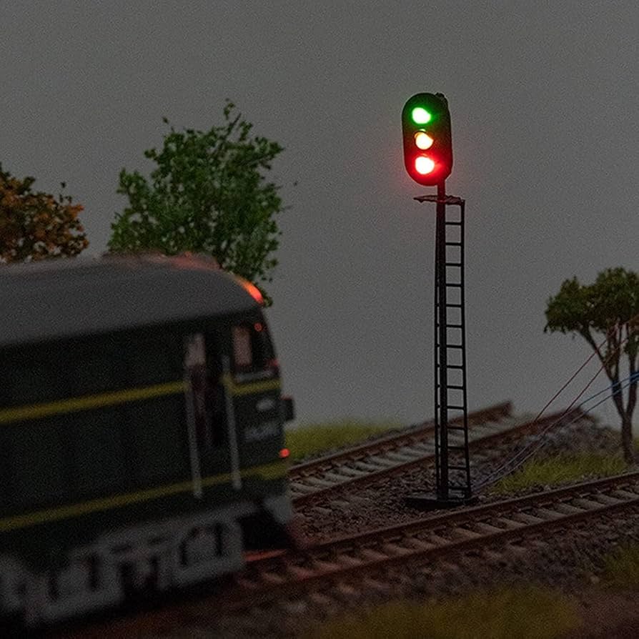 【鉄道】信号灯 Amazon | 3本 1/87 HOゲージ 鉄道信号灯 ミニ信号機モデル 鉄道