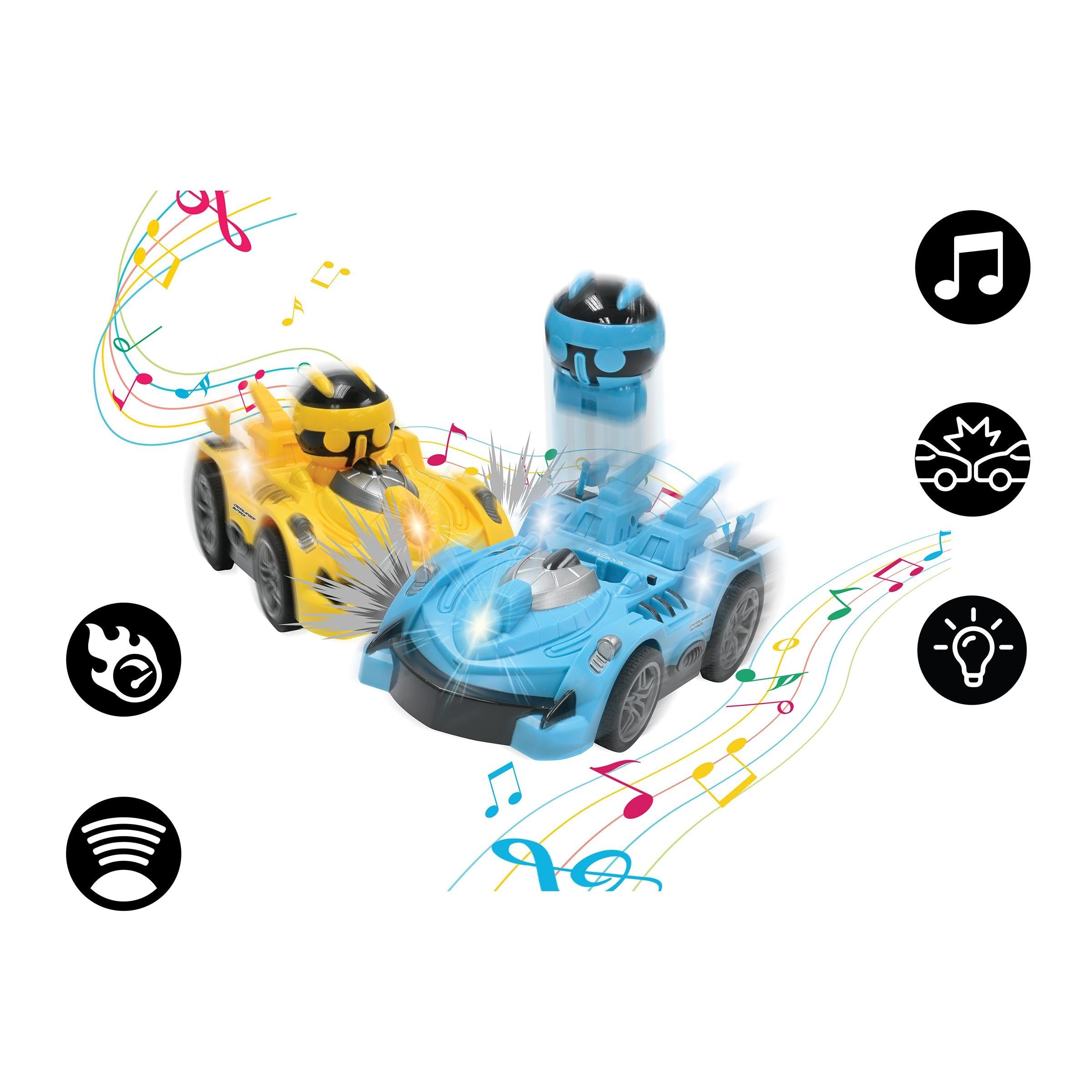 LEXIBOOK, Crosslander® RC Bumper, Set of 2 radio-controlled racer bumper cars, up to 12 km/h (7mph), 2 removable characters - Image 3