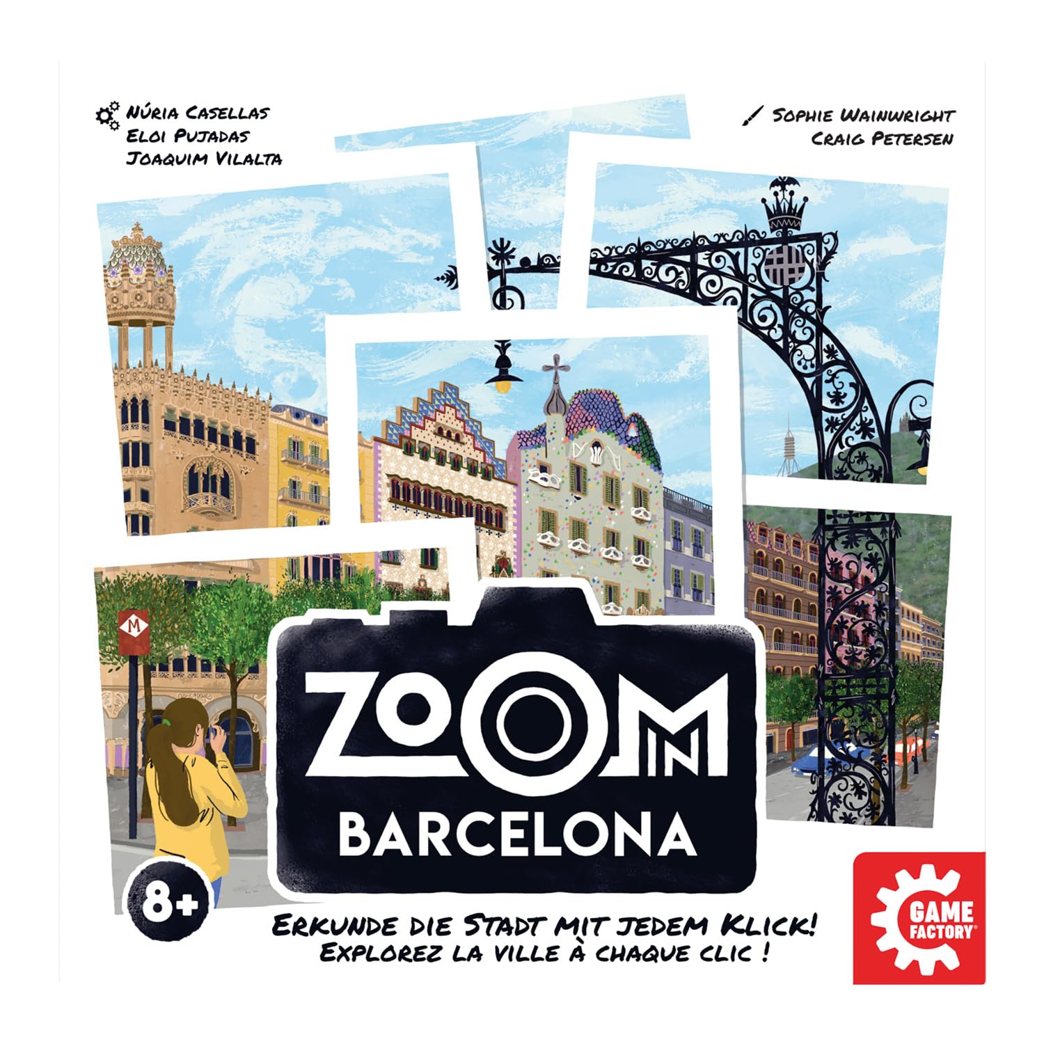 Game Factory Zoom In Barcelona – Familienspiel Ab 8 Jahren, Städtetrip-Spiel Für 2-6 Spieler, Ca. 30 Minuten