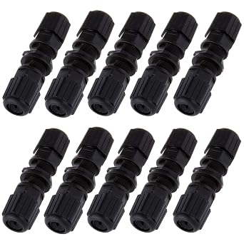 10PCS M20 RJ45 CAT5E IP67 Double Head Waterproof Connector