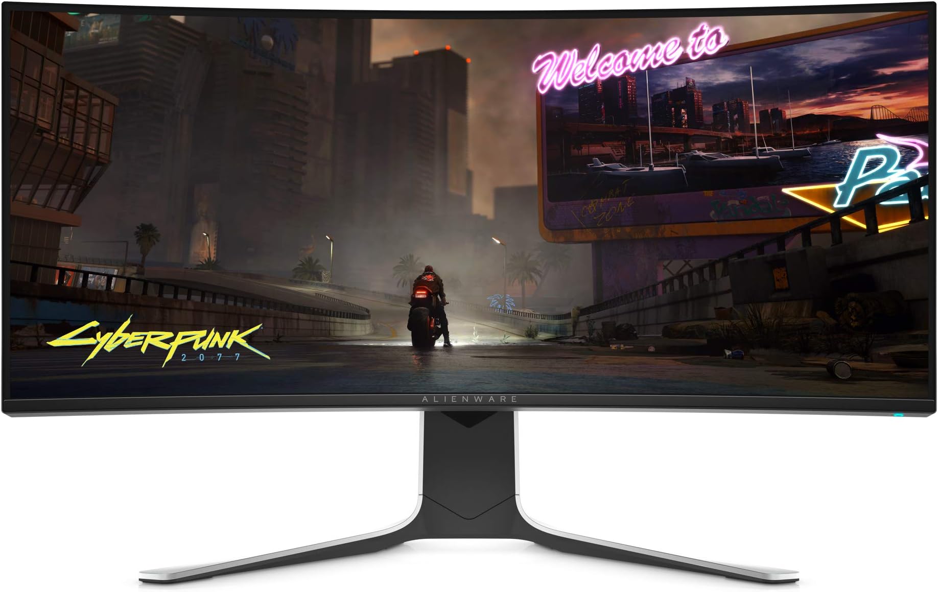 Alienware Dell NEW Curved 34 Inch WQHD 3440 X 1440 120Hz, NVIDIA G-SYNC, IPS LED Edgelight, Monitor - Lunar Light, AW3420DW