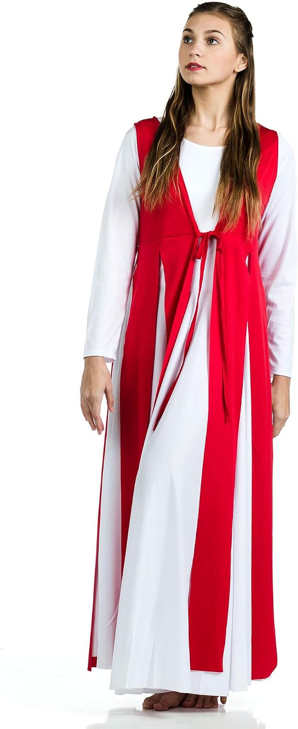 Danzcue Metallic Streamer Tunic Worship Dance Praise Dance Tunic (Dress Not Included)