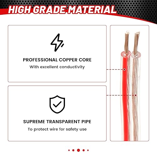 Miniatura 4 de RED WOLF Arnés de cableado para altavoz de puerta delantera y trasera de automóvil compatible con Ford F150/250 Escape 2000-2014, Mustang, Mercury,