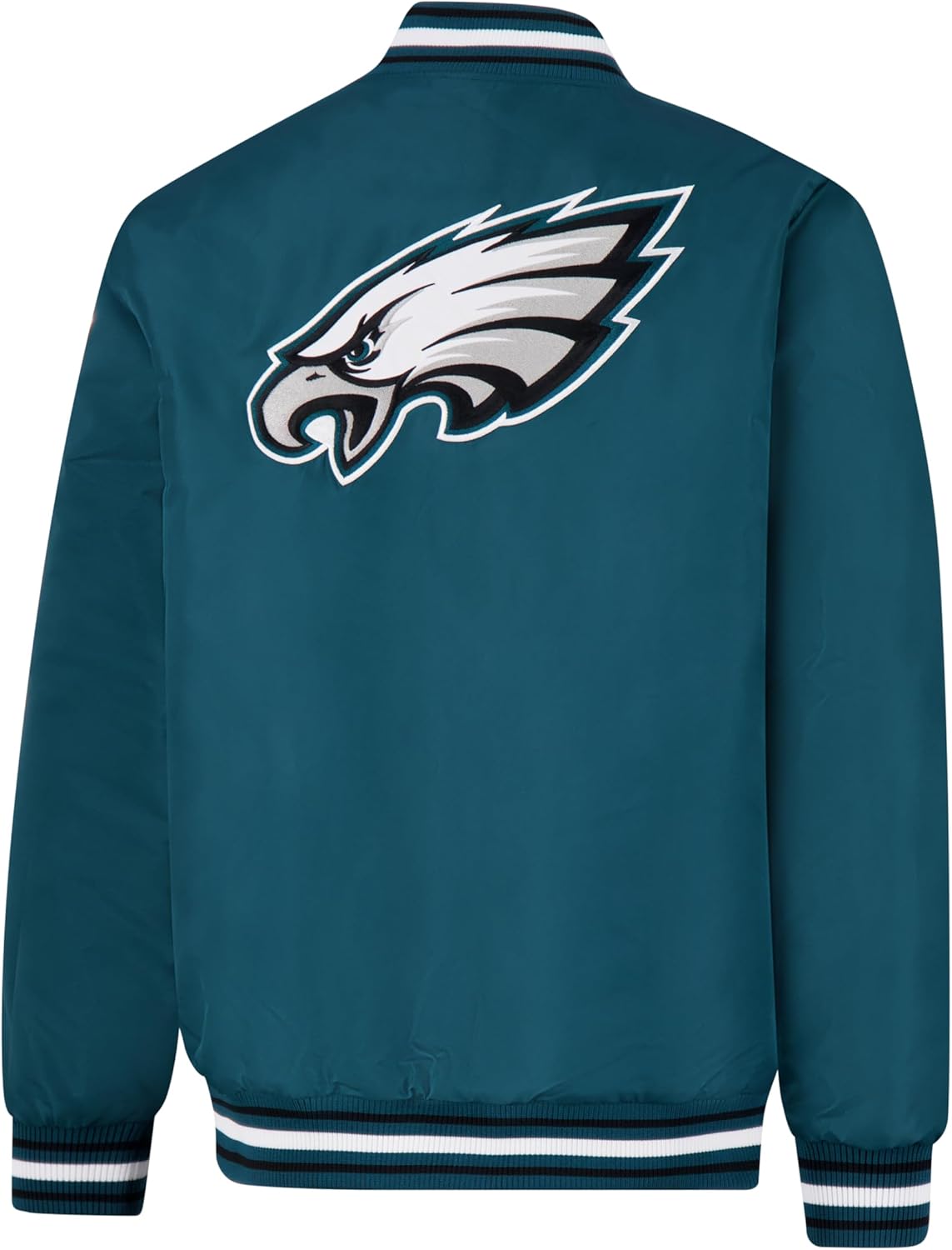 Ultra Game Adults NFL Official Smashing Records Satin Jacket - Image 3