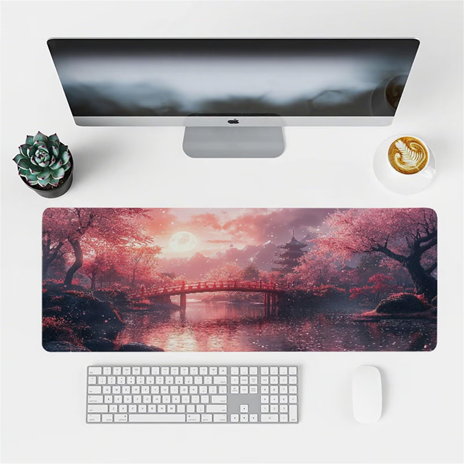 Różowa podkładka pod mysz do gier XXL podkładka pod mysz 1600 x 800 mm podkładka pod mysz biurową wodoodporna podkładka pod mysz pokładową z antypoślizgową gumową podstawą zszyte krawędzie mata pod