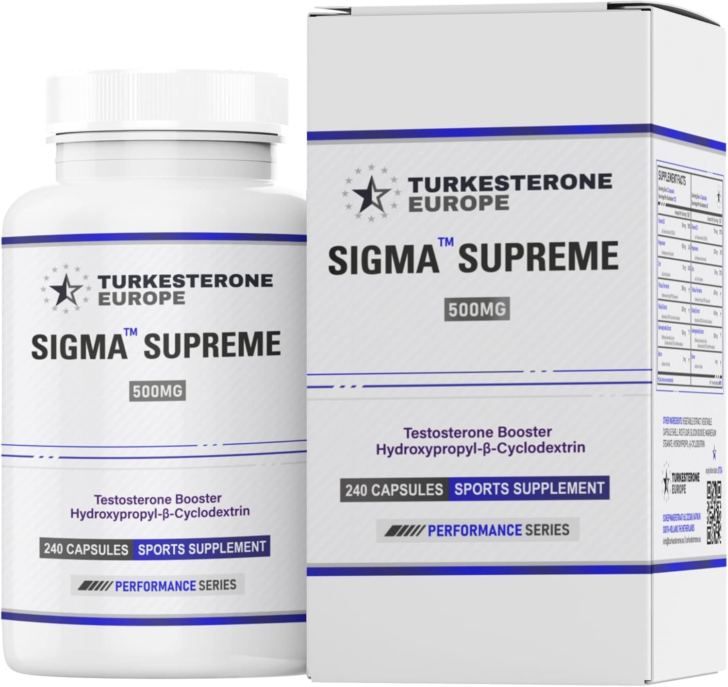 Sigma™ Supreme Testosterone Booster 240 Capsules 2 to 4 Months of
