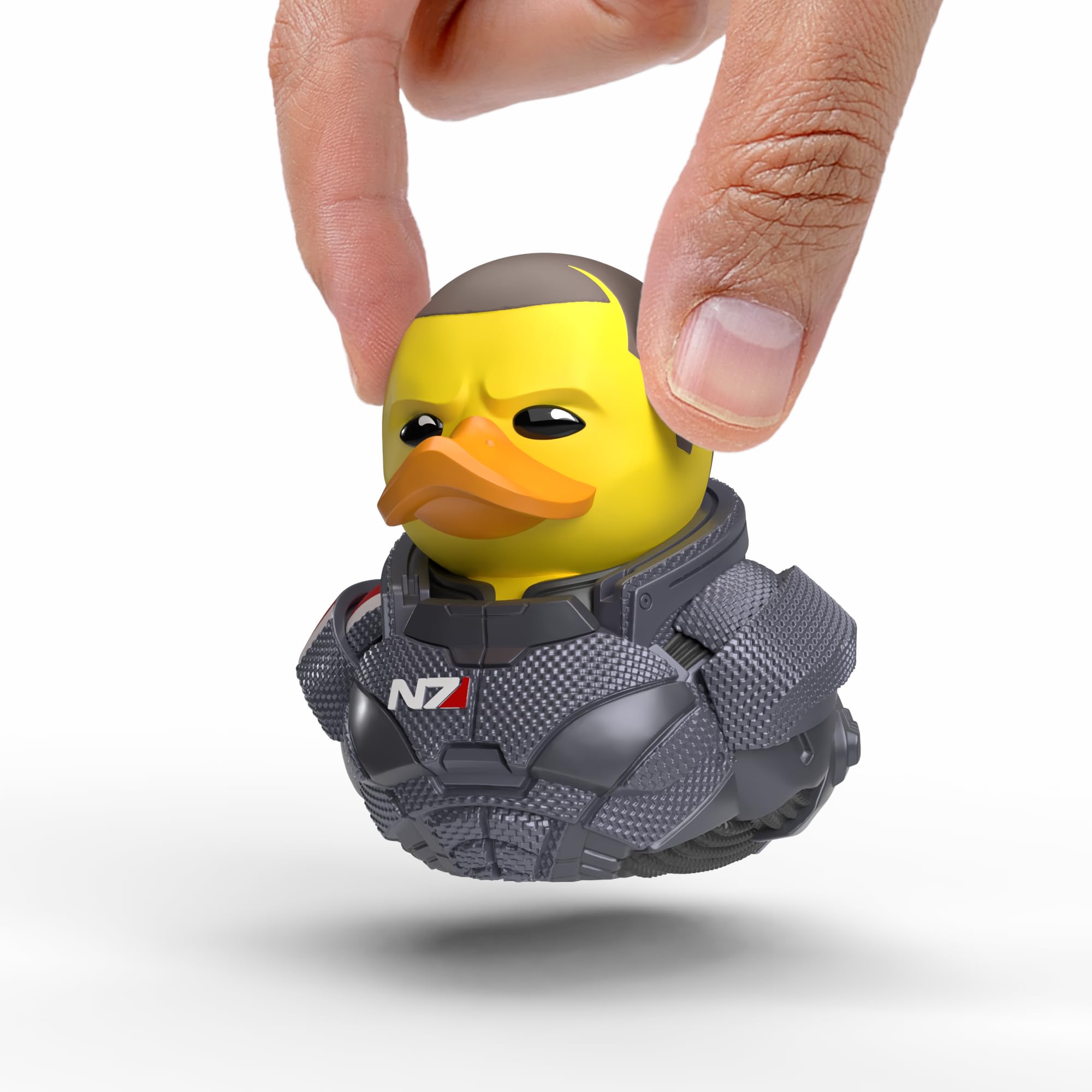 TUBBZ Mini: Mass Effect - Male Commander Shepard Cosplaying Rubber Duck Vinyl Figure, Male Shepard (Mini)