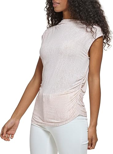 Miniatura 2 de Calvin Klein Women's Angle Hem Printed Sleeveless Matte Jersey Blouse