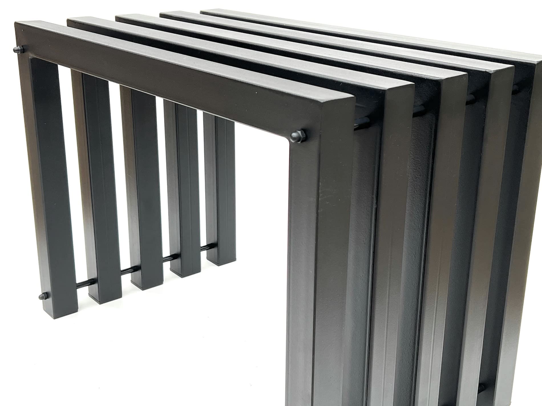DanDiBo 96446 Tabouret moderne en métal noir résistant aux intempéries 60 cm