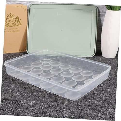 Miniatura 5 de Contenedor de 24 huevos para 24 huevos, 24 bandejas de huevos, contenedores de brillo de labios, estante de huevos para refrigerador, contenedor