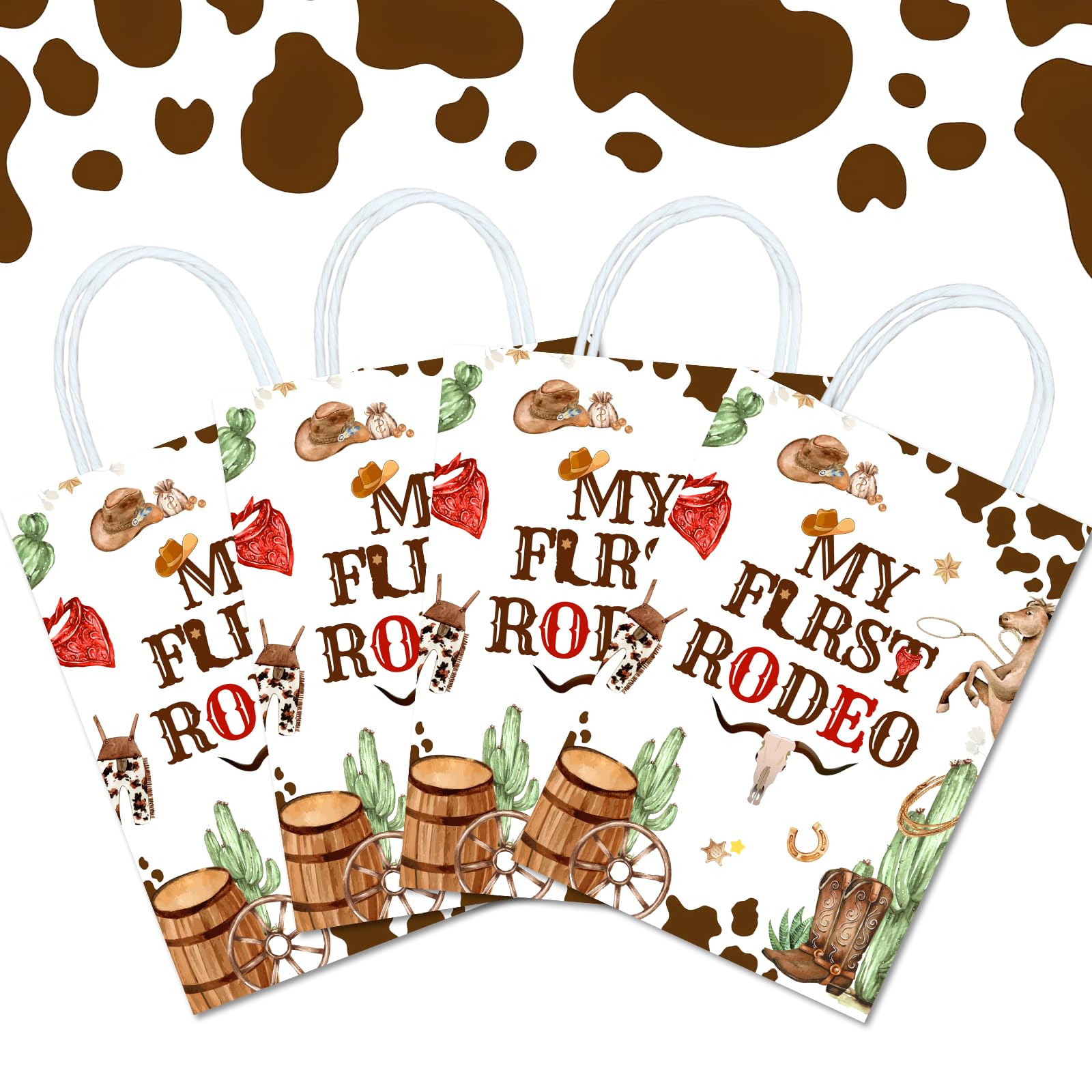 Big Dot Of Happiness Western Hoedown - Treat Box Party Favors - Wild West Cowboy Party Goodie Gable Boxes Set Of 12 - View #3
