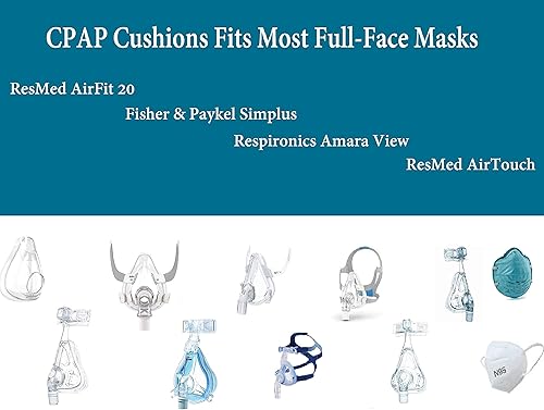 Miniatura 8 de CPAP - Almohadillas nasales de gel para la máscara CPAP, 10 unidades de CPAP para la máquina CPAP - Almohadillas para la mayoría de las máscaras de