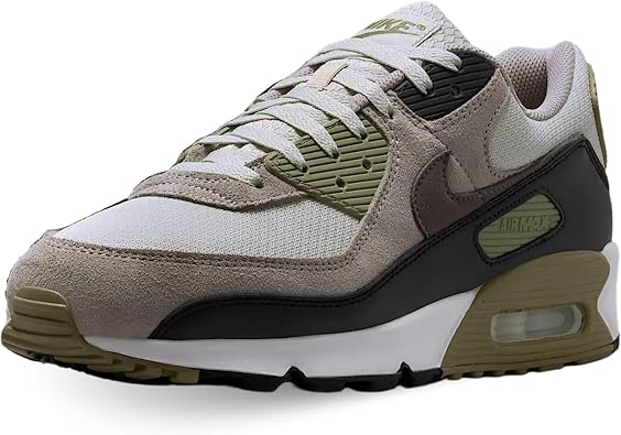 Nike Air Max 90 Mens Shoes DM0029-011, Light Bone/Neutral Olive/College Grey/Cave Stone Size 9