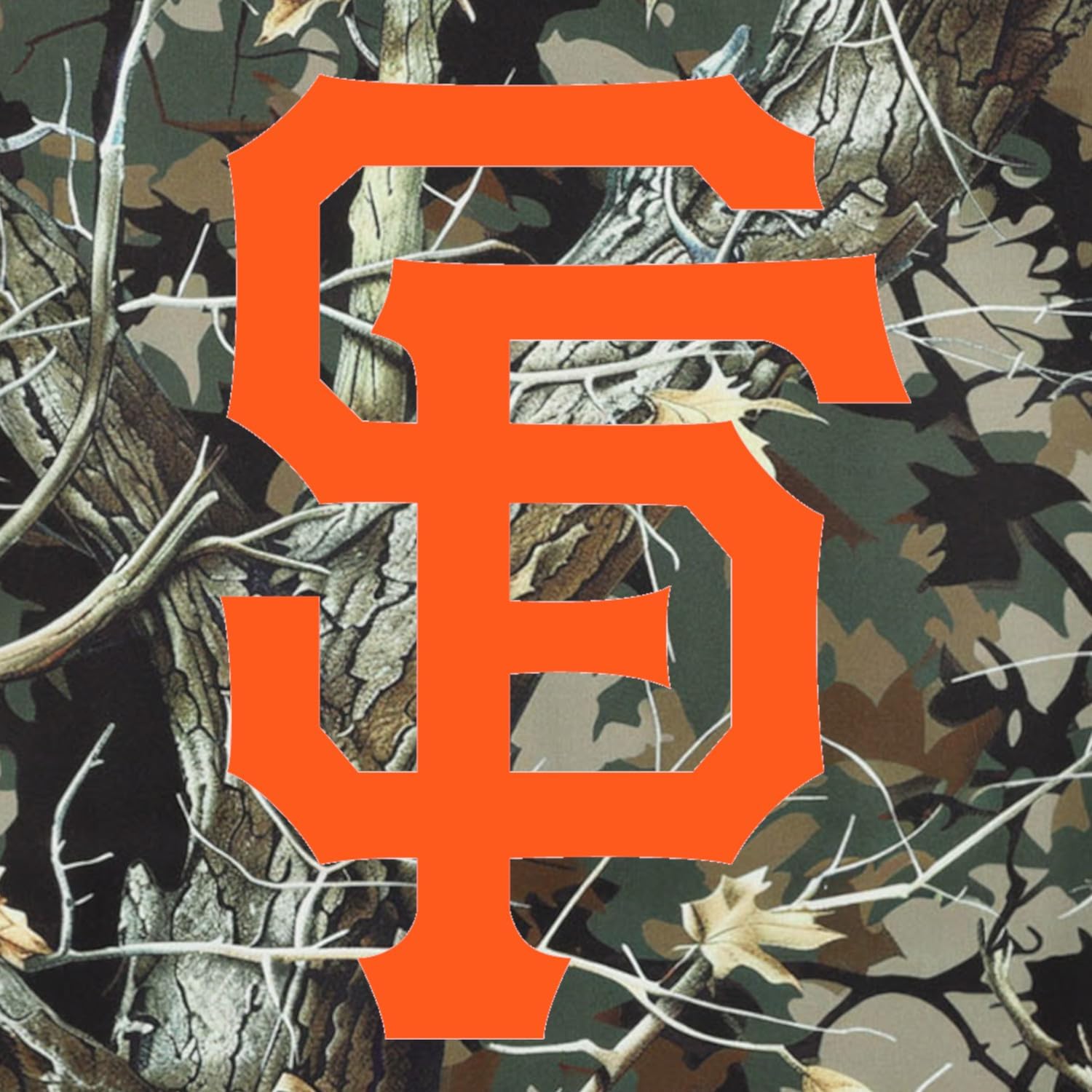 FOCO MLB Men's Official Hunter Camo Primary Logo Performance Pullover Hoodie Sweatshirt
