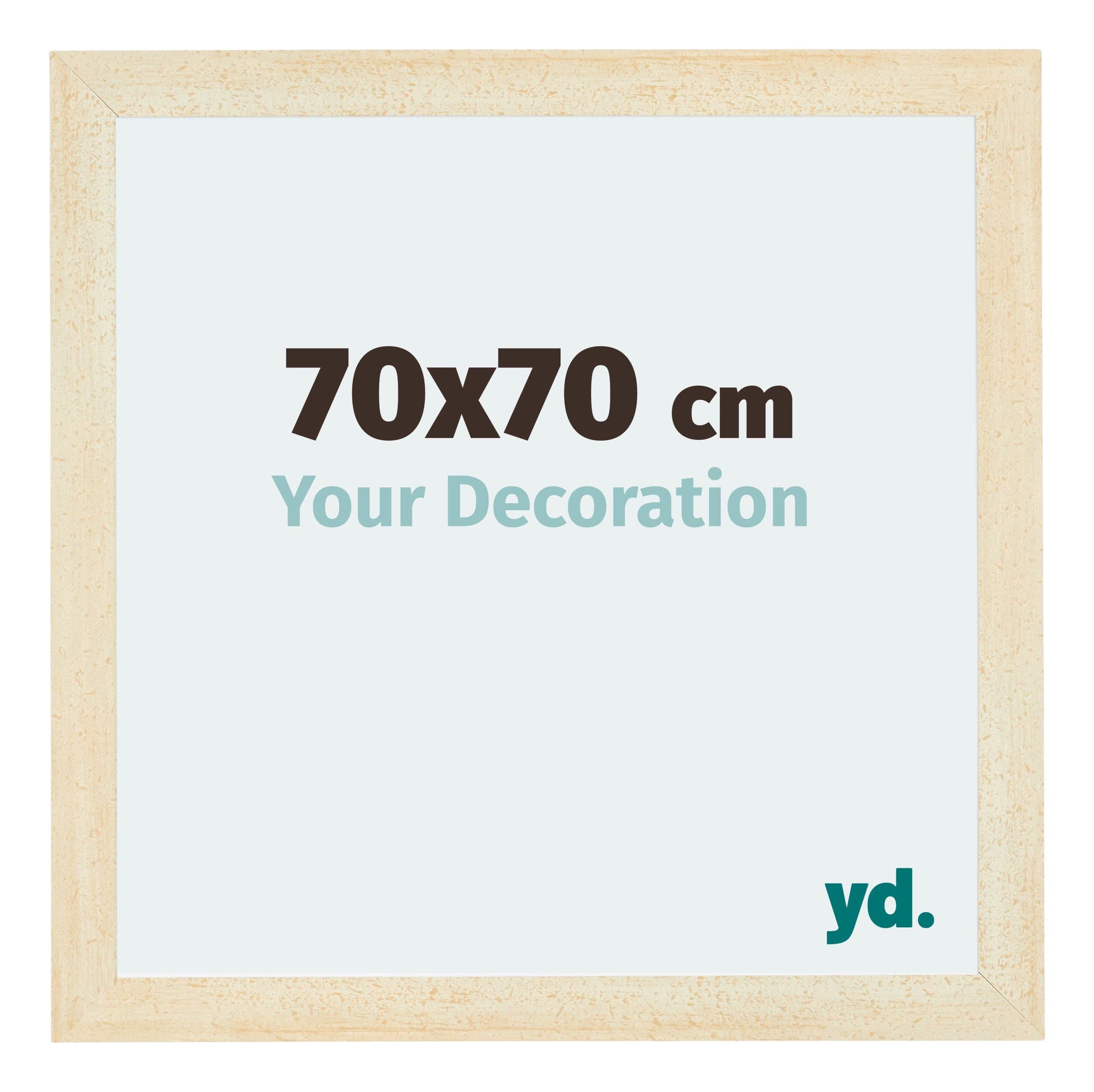 Your Decoration - Picture Frame 70x70 cm - Sand Swept - Decorative Wall Frame in MDF with Antireflection - Frame 70x70 - Mura — image 1