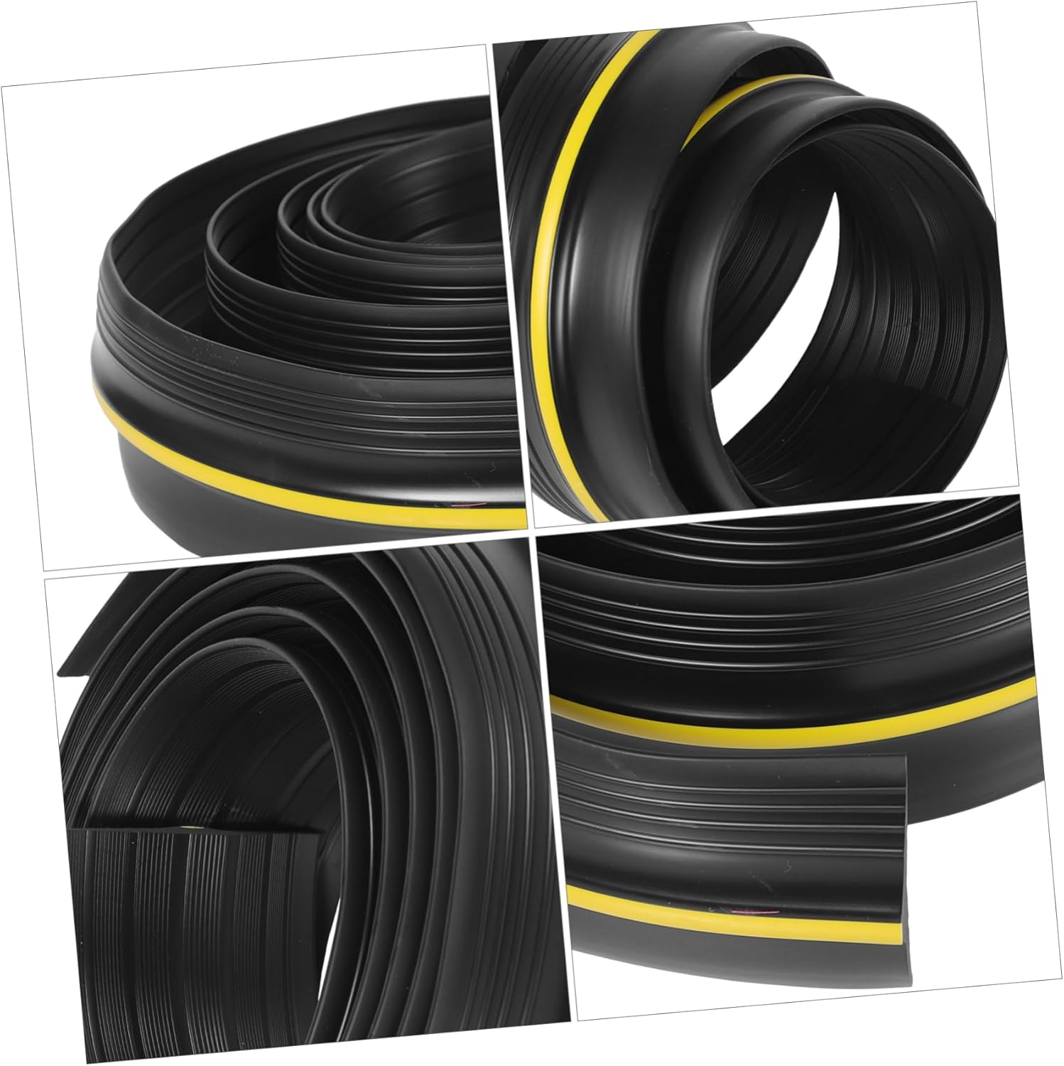 VILLCASE Garage Door Weather Seal Rubber Flood Barriers for Doors Easy Install Strip for Garage Accessories