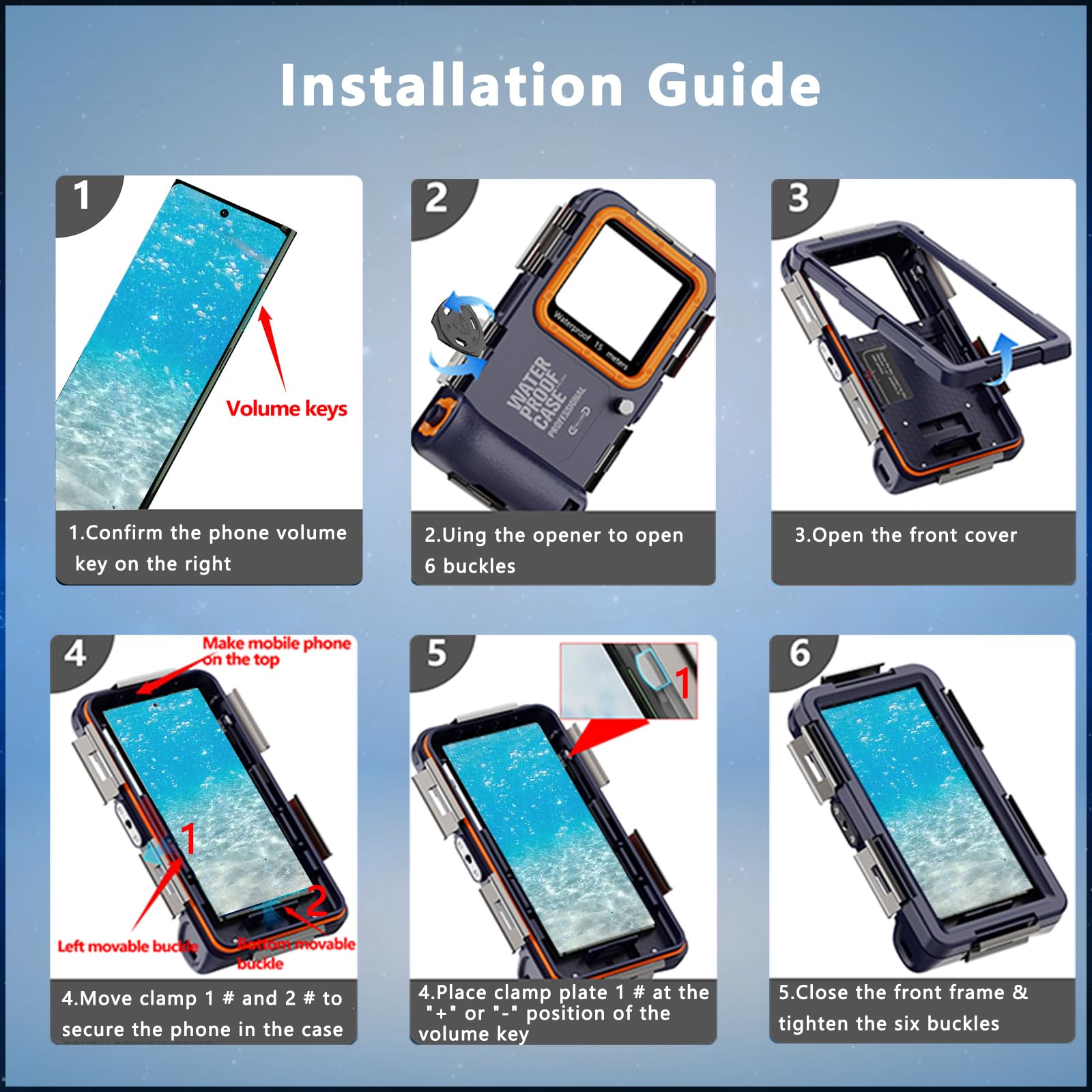 Amazon.com: ShellBox Case Upgrade Underwater Scuba Waterproof Phone Case for Samsung Galaxy S25/S24/S23/S22/S21 Plus Ultra Universal(Volume Button on Right),50Feet(15Meters) Professional Diving Shell, Blue-Orange : Cell Phones & Accessories Amazon.com: ShellBox Case Upgrade Underwater Scuba Waterproof Phone Case for Samsung Galaxy S25/S24/S23/S22/S21 Plus Ultra Universal(Volume Button on Right),50Feet(15Meters) Professional Diving Shell, Blue-Orange : Cell Phones & Accessories