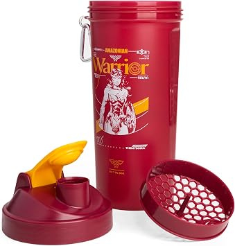 Smartshake Protein Shaker Bottle for Protein Mixes - 33 oz | Shaker Cups for Protein Shakes | Shaker Bottle | Protein Shaker Bottle| BPA Free Shaker | Wonder Women