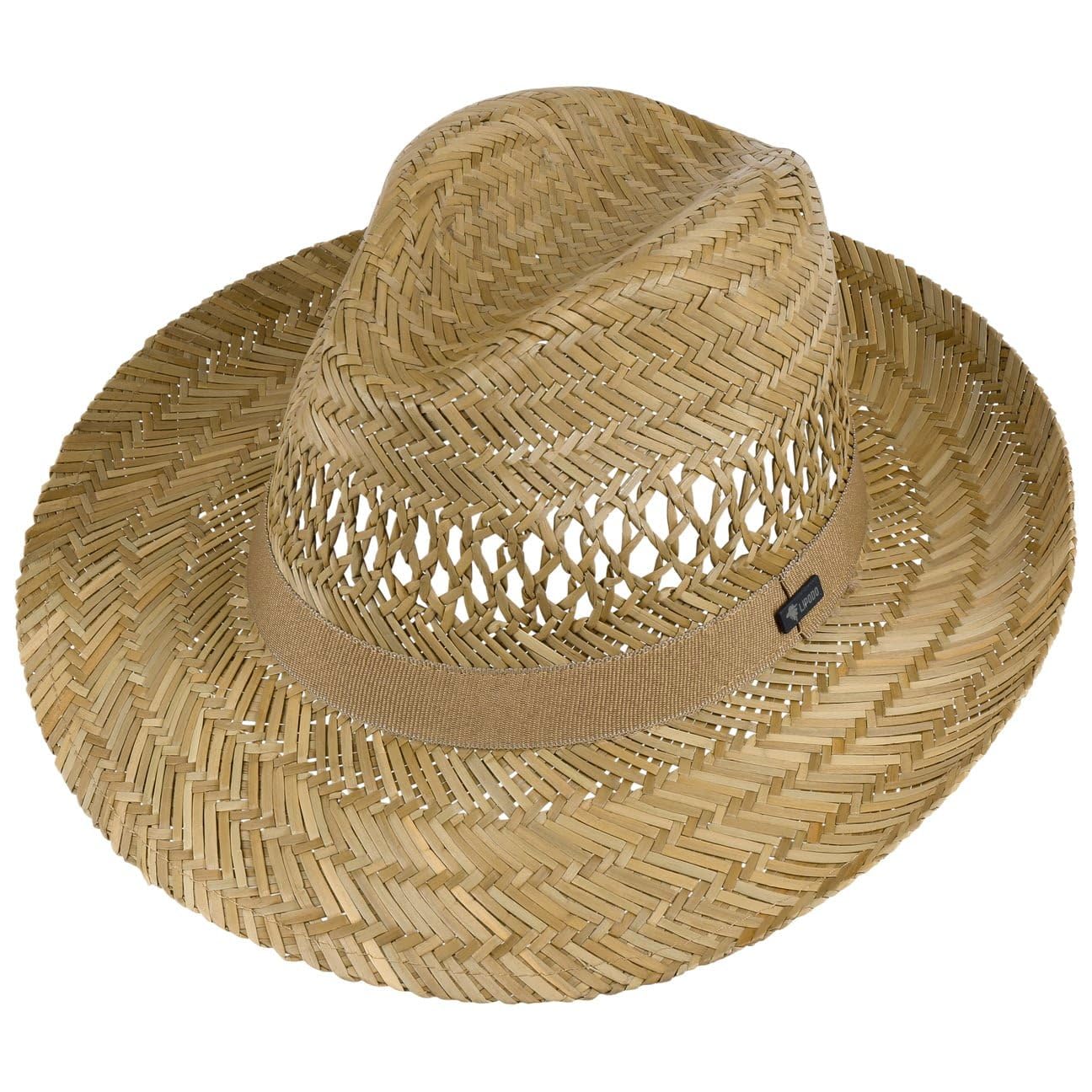 LIPODO Classic Fedora kapelusz slomkowy Wyprodukowano we Wloszech Meski Wiosna Lato