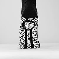 Vista 2 de Calcetines Brooklyn de algodón antideslizantes para diabéticos con neuropatía, sin apretar, control de tracción, paquete múltiple