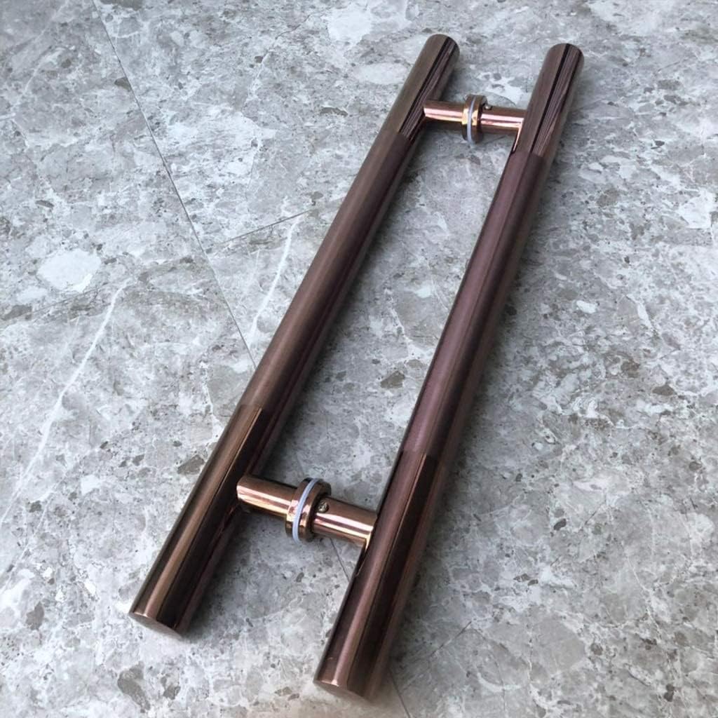 Durable Stainless Steel Sliding Barn Door Handle Set - Pull & Flush Hardware for Framed Glass, Office & Kitchen, Two-Sided Knob for Easy Access (50cm (20 inch))