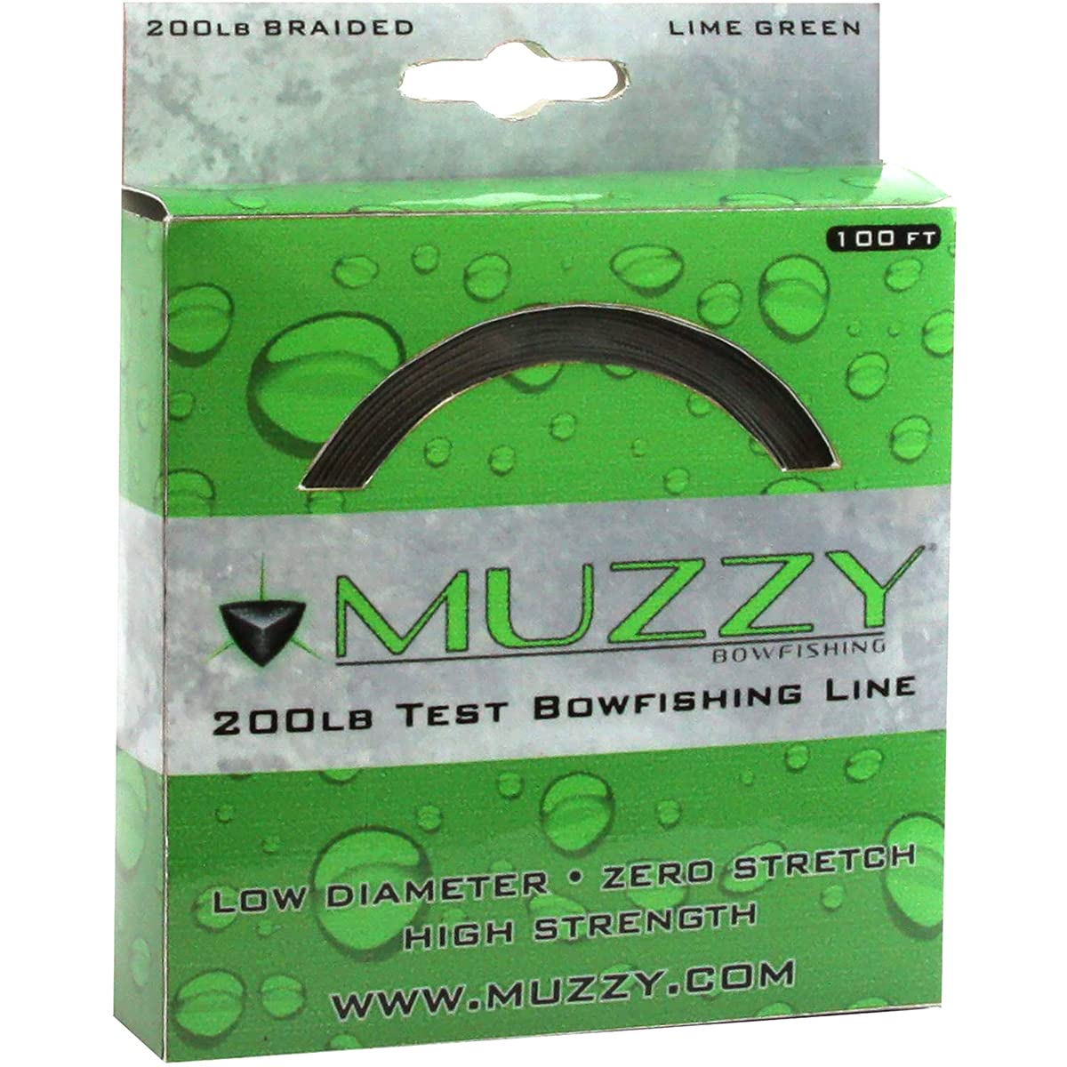 Amazon.com : Muzzy 1078 Bow Fishing Line Lime Green 200 Braided