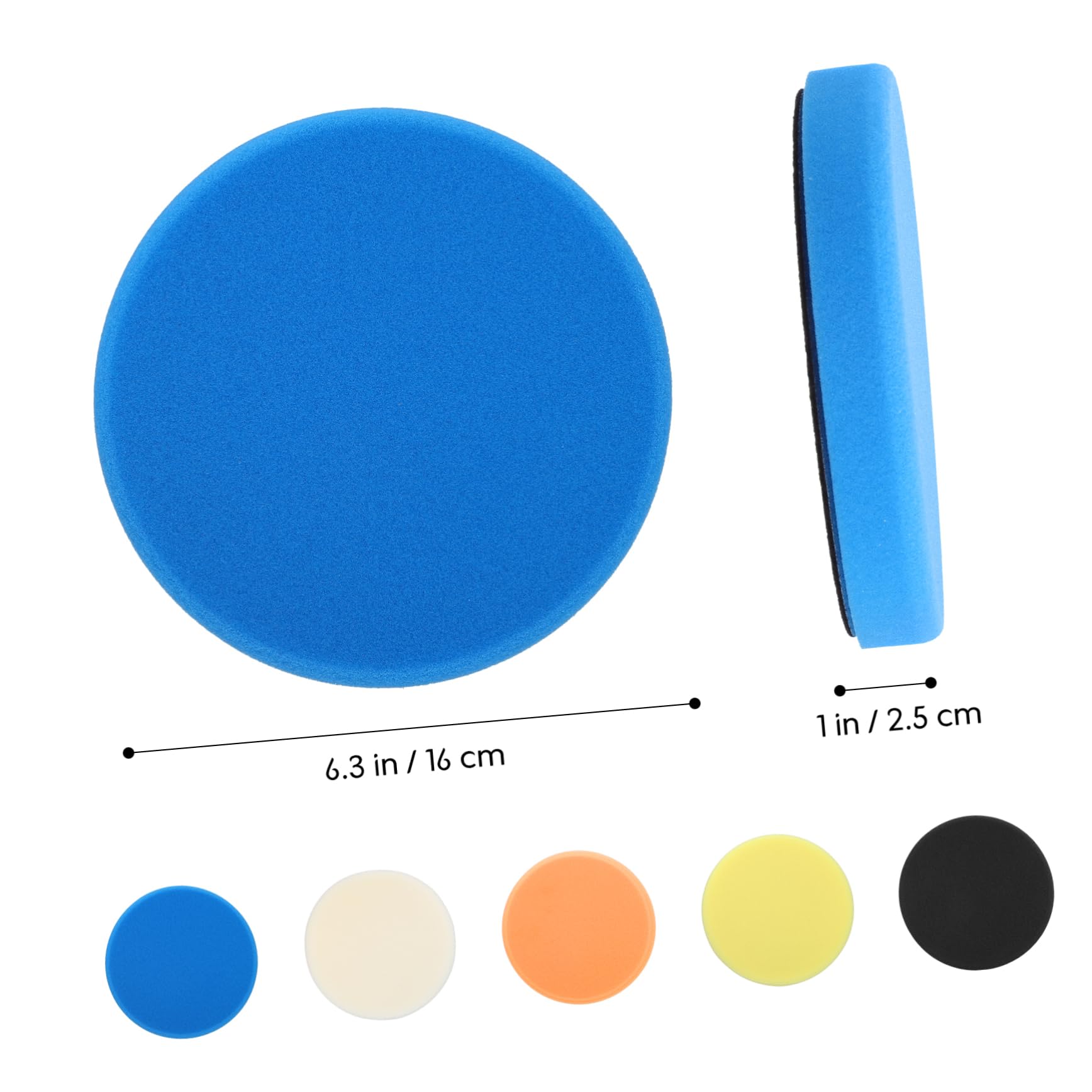 ULTECHNOVO 15piezas Almohadillas De Pulido De Esponja Para Coche Pads De Encerado y Pulido Compatible Taladros Material Resistente y Multifuncional