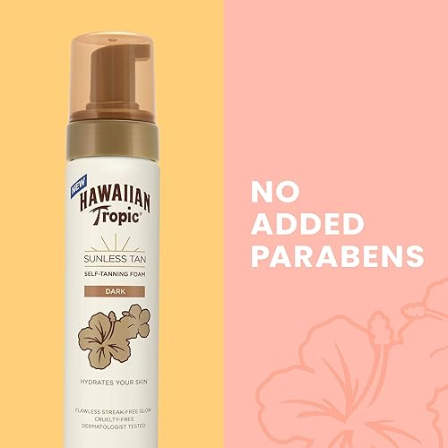 Miniatura 7 de Hawaiian Tropic Sunless Tan Dark Espuma autobronceadora, 6.7 onzas  Autobronceador oscuro, bronceador sin sol, espuma bronceadora sin sol, 6.7 onzas