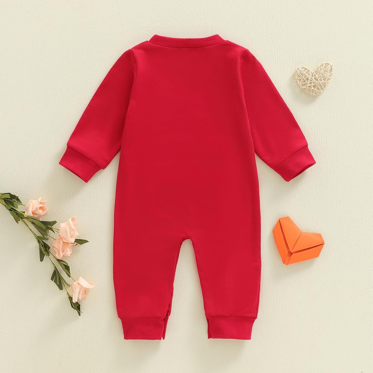 My First Valentines Day Baby Clothes Outfits Letter Heart Embroidery Romper Jumpsuit Newborn Girl Boy Clothing - Image 6