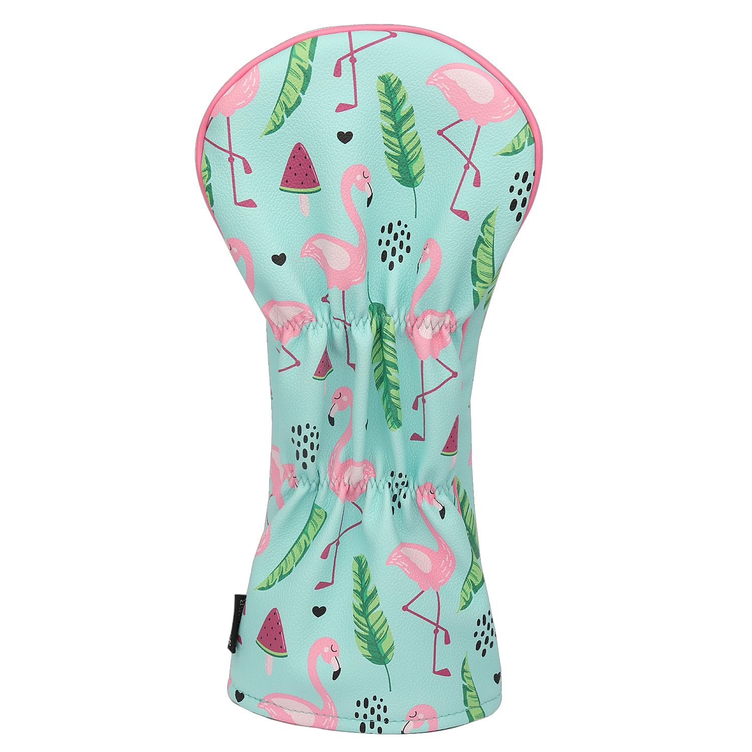 Blue&Pink Golf Headcover with Flamingos Design for Golf Club