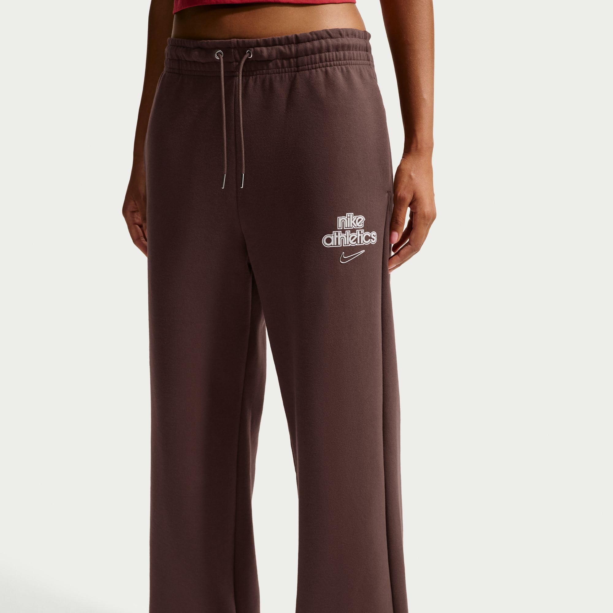 Nike - Nike Sportswear Phoenix Fleece Hose mit Hohem Taillenbund und Weitem Bein für Damen, Pantaloni Donna