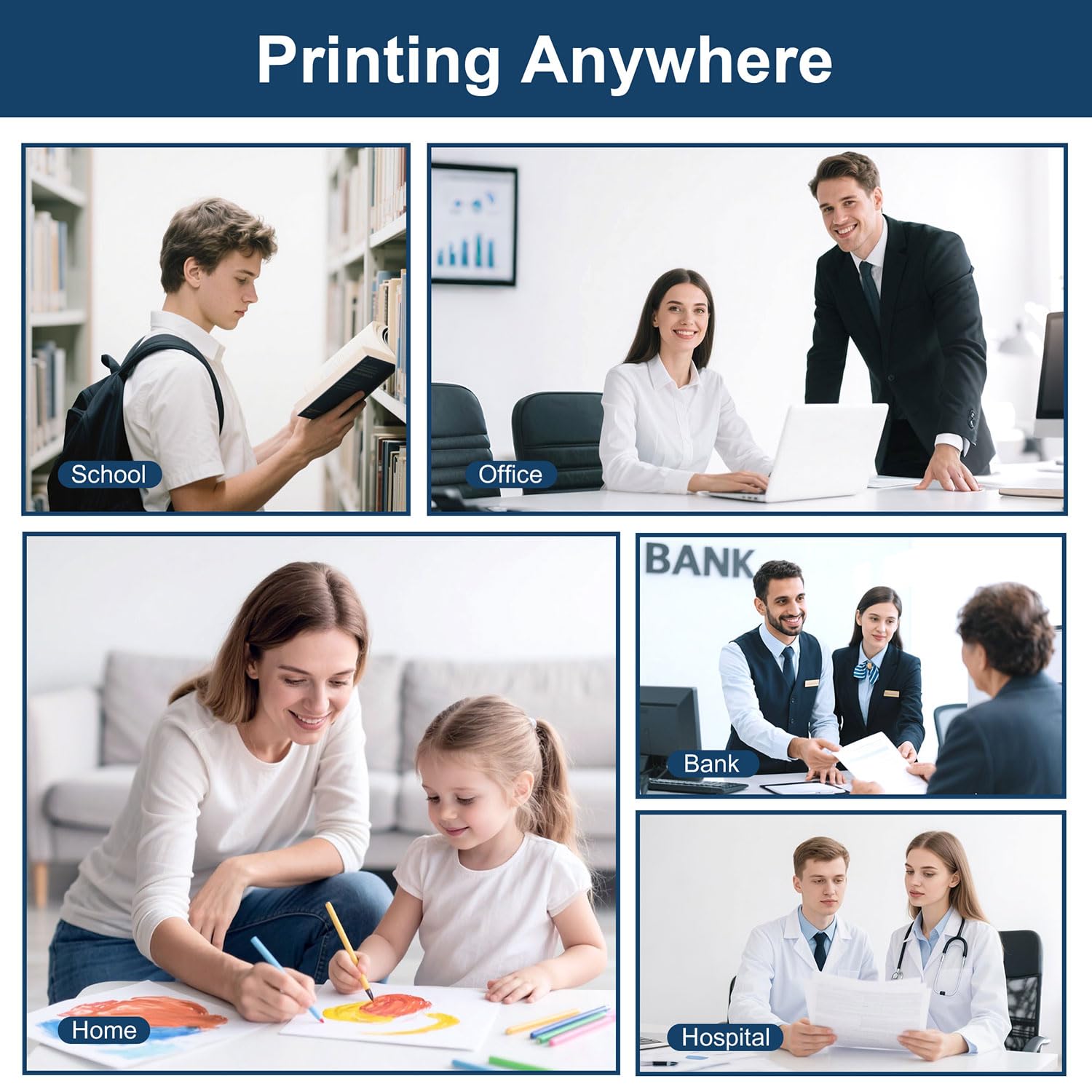 216A Cartouches de toner, lot de 4 (avec puce) Compatibles avec les modèles 216A W2410A 216X W2410X, pour Color Laser Jet Pro MFP M183fw M182n M182 M182nw M155 M155a (noir cyan jaune magenta)