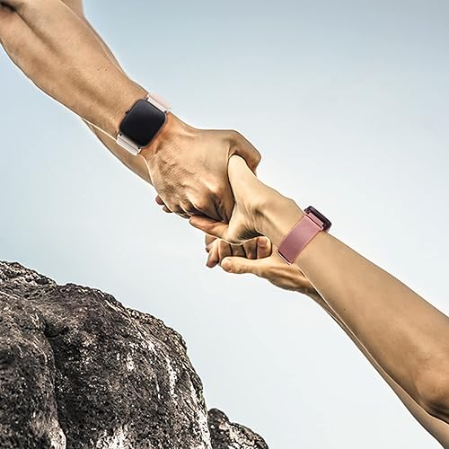 Miniatura 7 de Kollody Paquete de 2 correas elásticas de nailon compatibles con Amazfit Active 2Active, correas de repuesto elásticas suaves de 0.787 pulgadas para