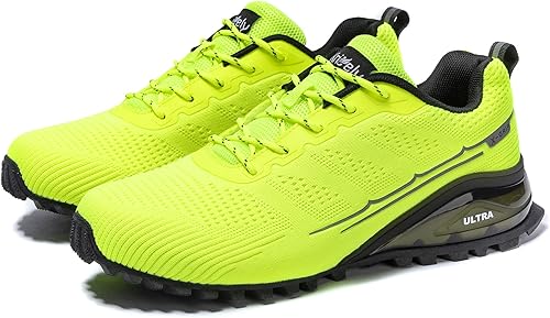 Miniatura 2 de Kricely - Tenis de correr para hombre, para caminar y hacer senderismo, tenis para entrenamiento funcional, para exteriores, calzado informal de
