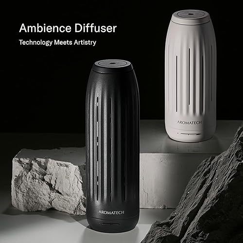 Miniatura 5 de AromaTech Ambience - Mini difusor de aroma para mezclas de aceites esenciales y fragancias, máquina de aroma sin agua con Bluetooth para espacios