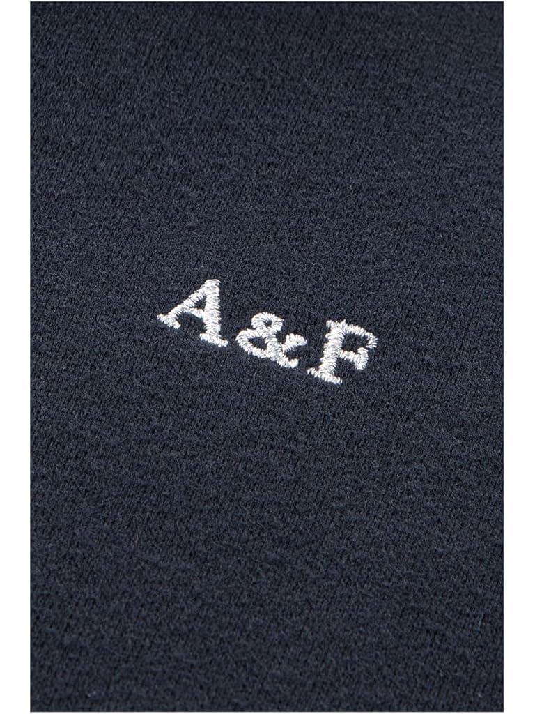 Black Abercrombie & Fitch Essential Full Zip Hoodie (Big Kid)