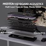 Keychron K10 HE Wireless Hall Effect Keyboard, Magnetic Linear Switch Hot Swappable, Adjustable Actuation Rapid Trigger Mode, Aluminum + Wood Frame, Full-Size Custom RGB for Mac Windows Linux - Black