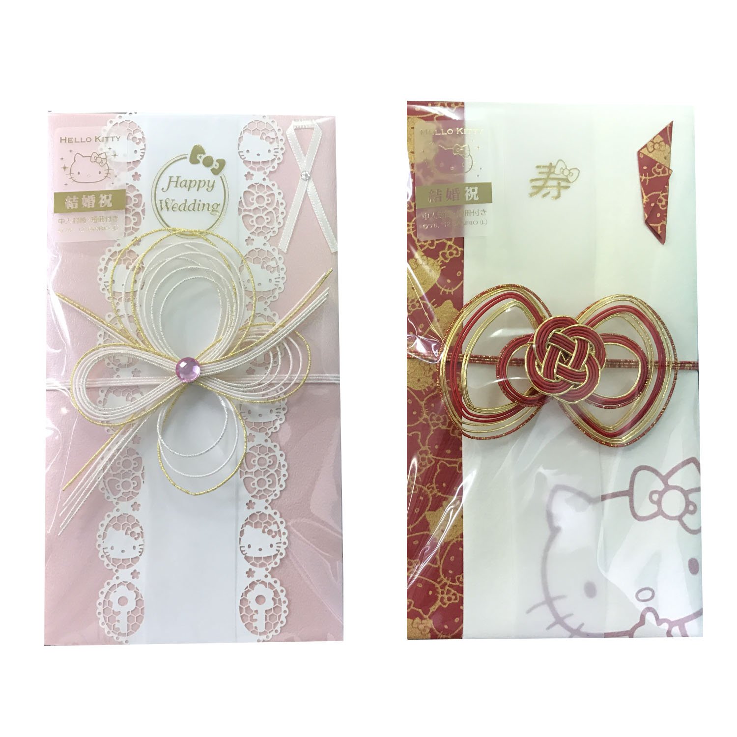 Amazon | カクケイ ハローキティ 祝儀袋 結婚祝 フルール 1枚 KT-1201
