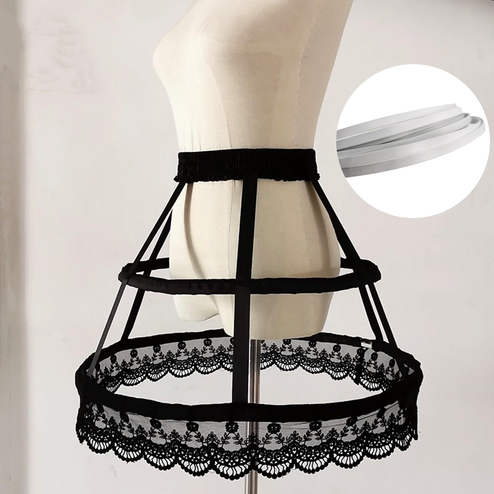 Deshuesado de metal de 11 yardas para coser varillas de acero para deshuesar de metal, corsé, soporte de deshuesado blanco de acero para vestidos de novia, vestidos, ropa moldeadora